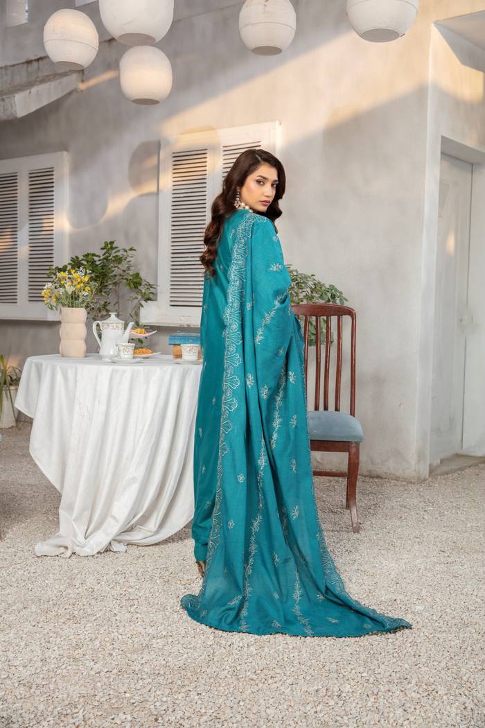 3 PIECE LAWN EMBROIDERED SUIT (Unstitched)