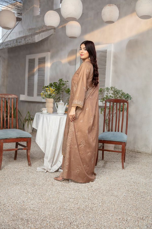 3 PIECE LAWN EMBROIDERED SUIT (Unstitched)