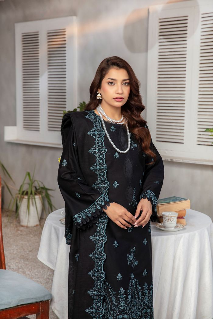3 PIECE LAWN EMBROIDERED SUIT (Unstitched)