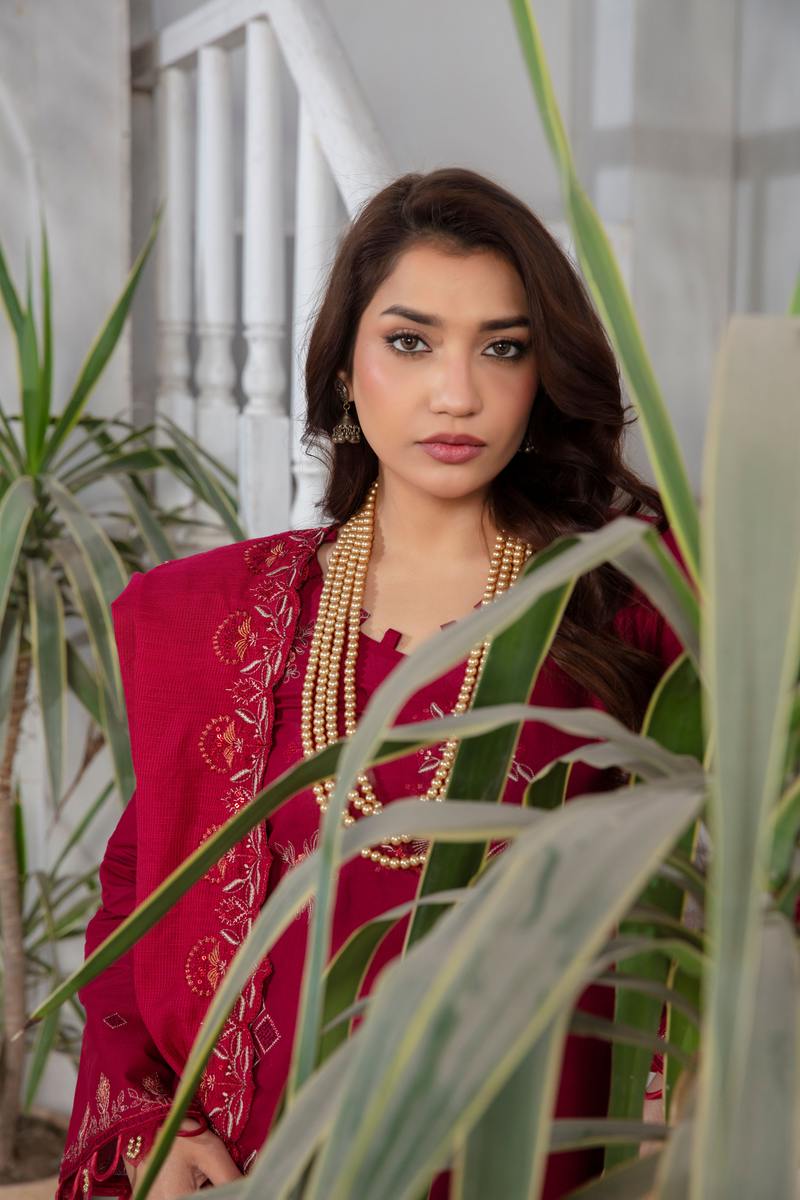 3 PIECE LAWN EMBROIDERED SUIT (Unstitched)