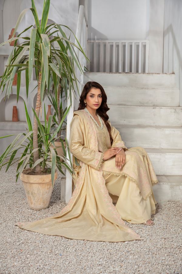 3 PIECE LAWN EMBROIDERED SUIT (Unstitched)