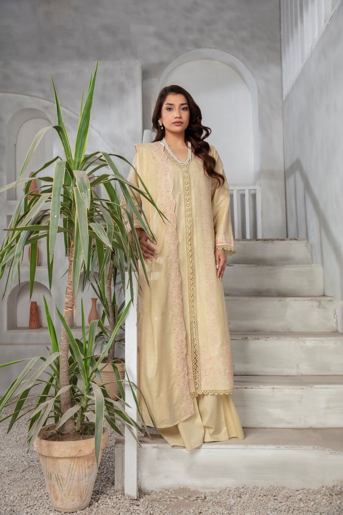 3 PIECE LAWN EMBROIDERED SUIT (Unstitched)