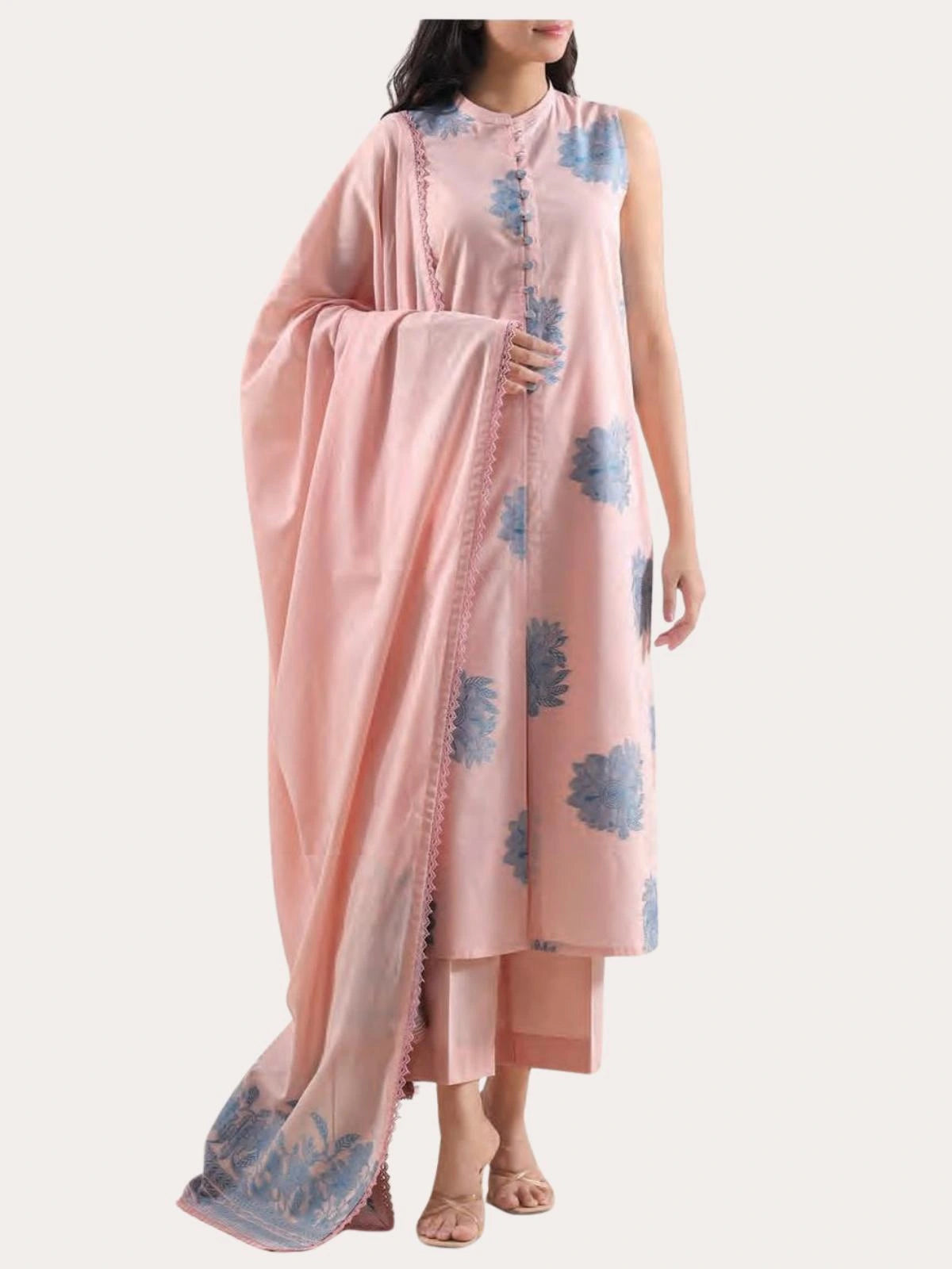 3 PIECE LAWN JACQUARD SUIT (Unstitched)