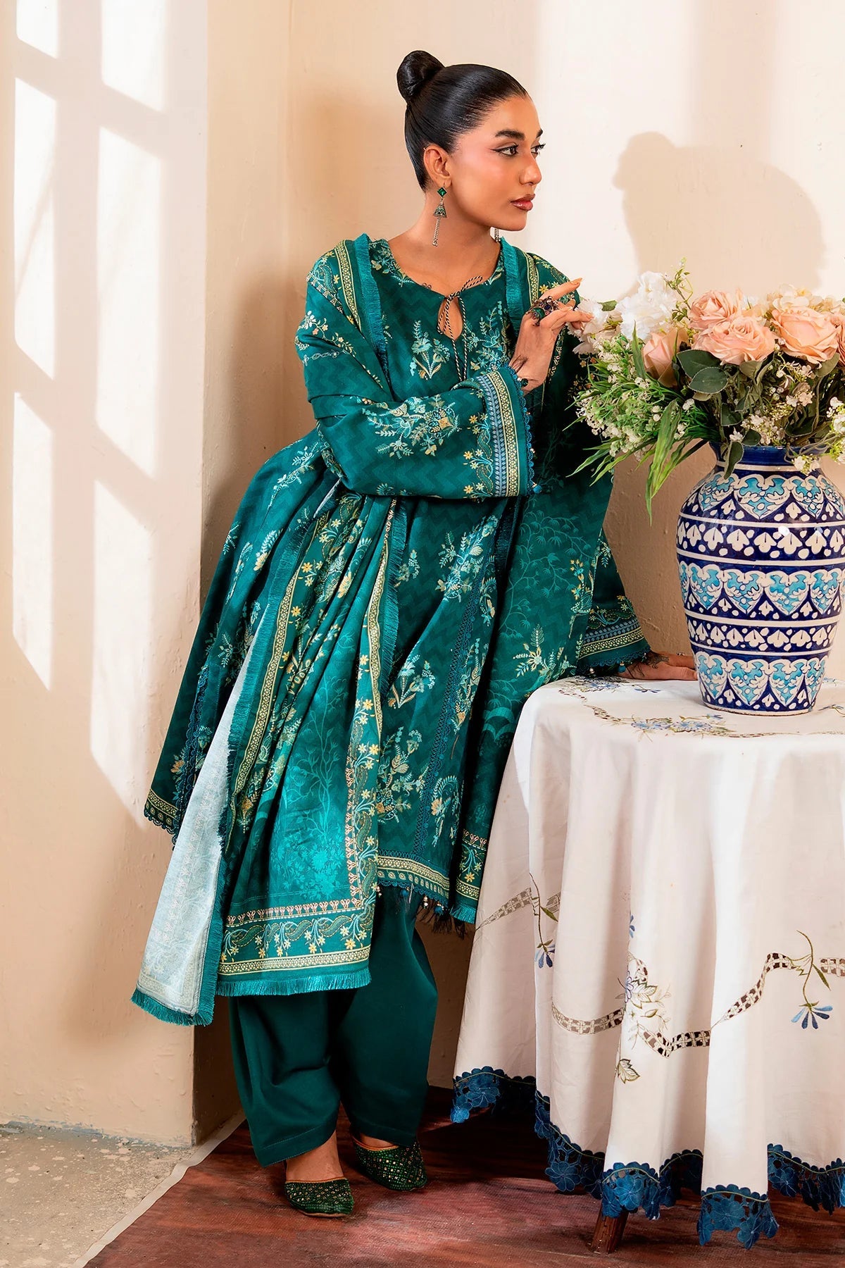 3 PIECE KHADDAR SUIT (Unstiched)