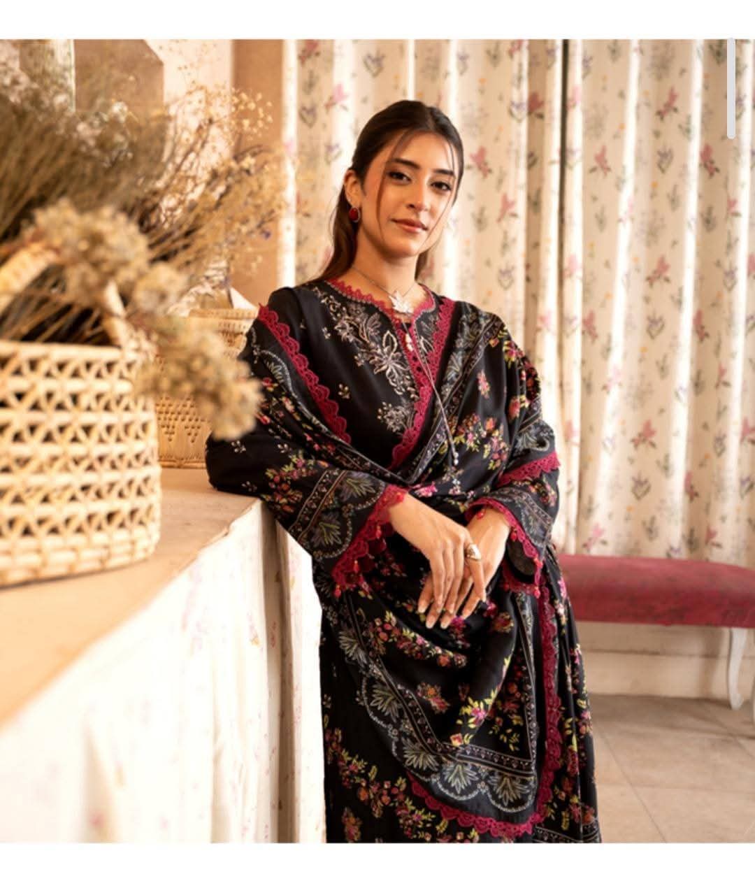 3 PIECE LINEN PRINTED SUIT (Unstitched)