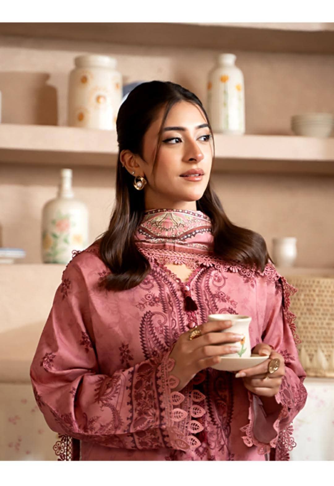 3 PIECE LINEN PRINTED SUIT (Unstitched)