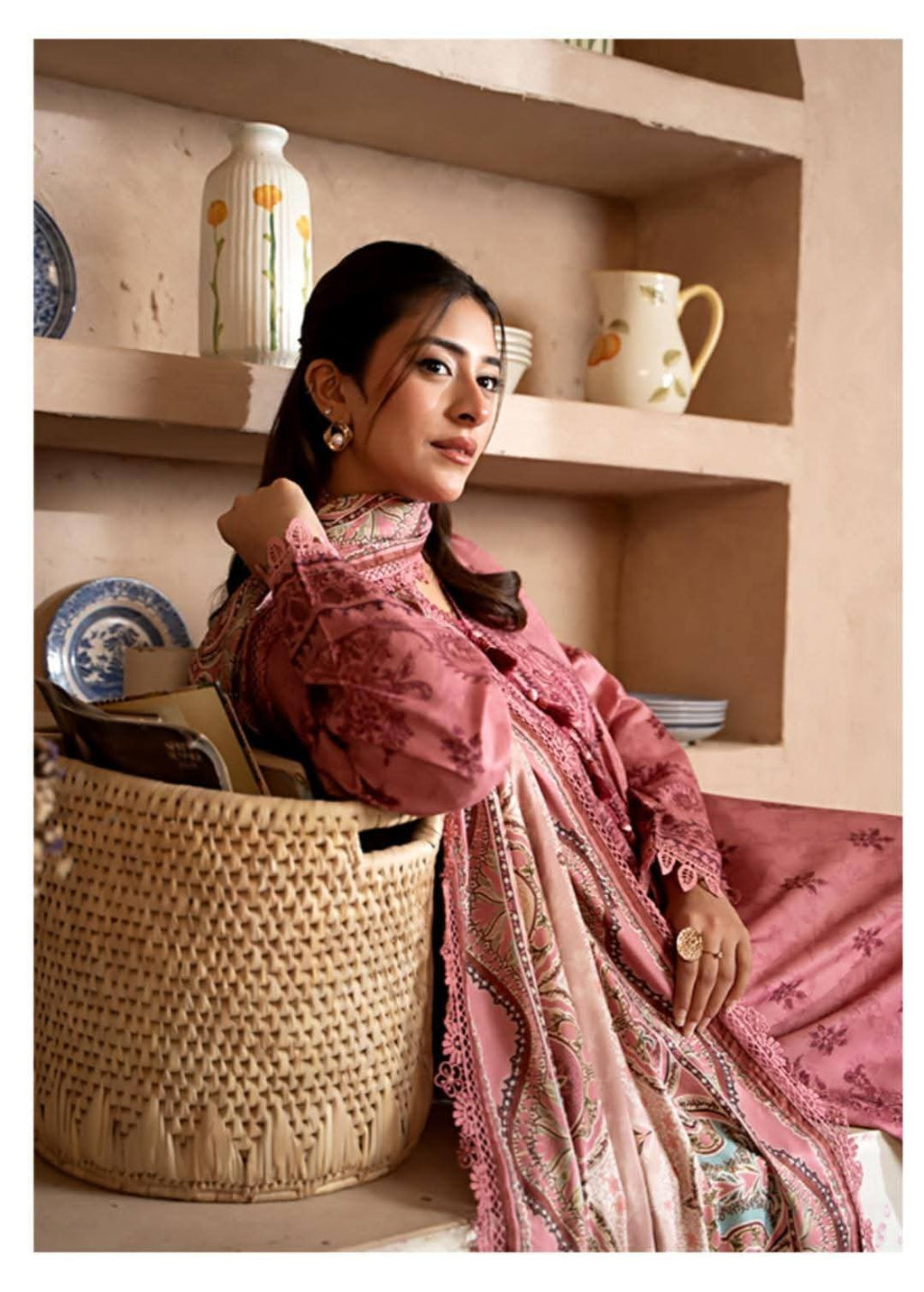 3 PIECE LINEN PRINTED SUIT (Unstitched)