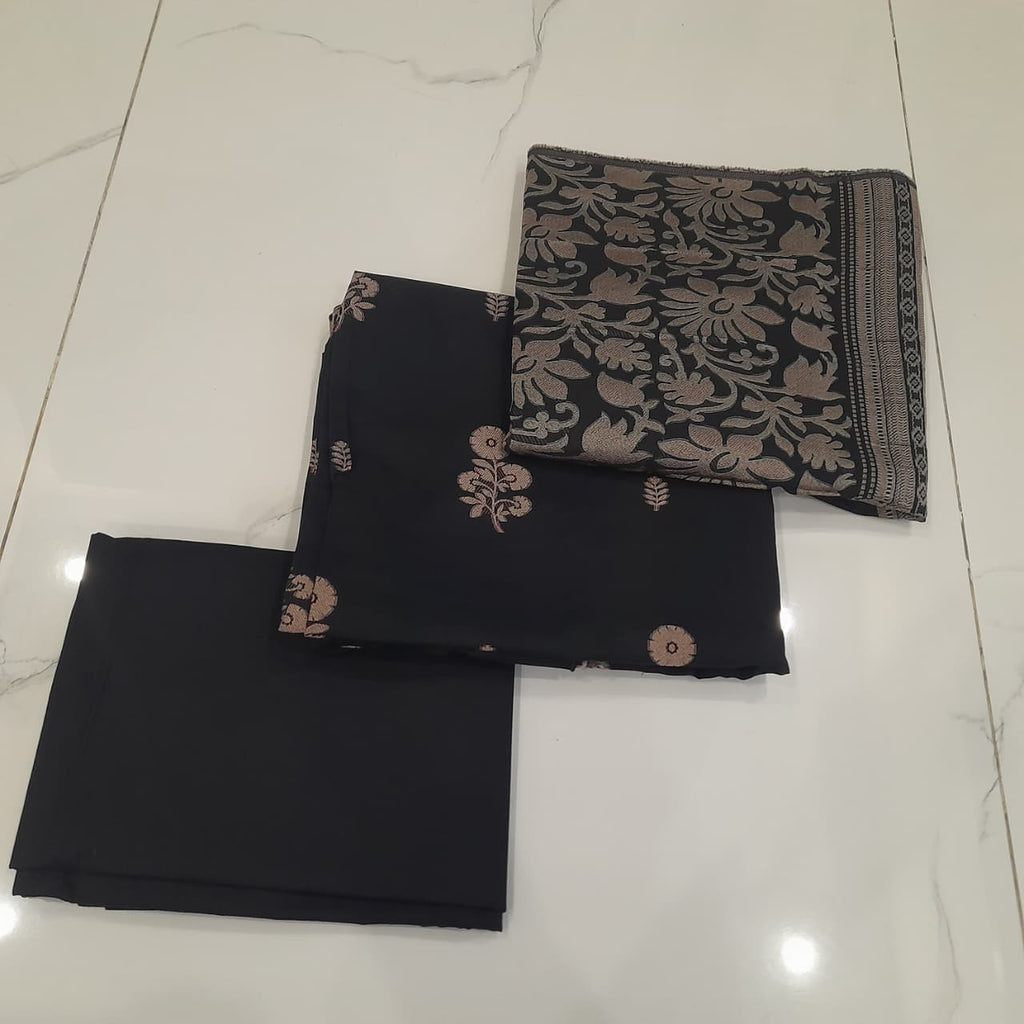 3 PIECE LAWN JACQUARD SUIT (Unstitched)