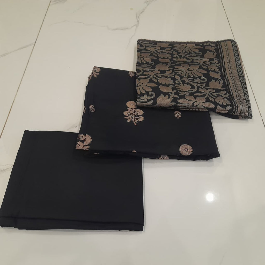 3 PIECE LAWN JACQUARD SUIT (Unstitched)